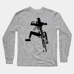 One hand One foot BMX jump Long Sleeve T-Shirt